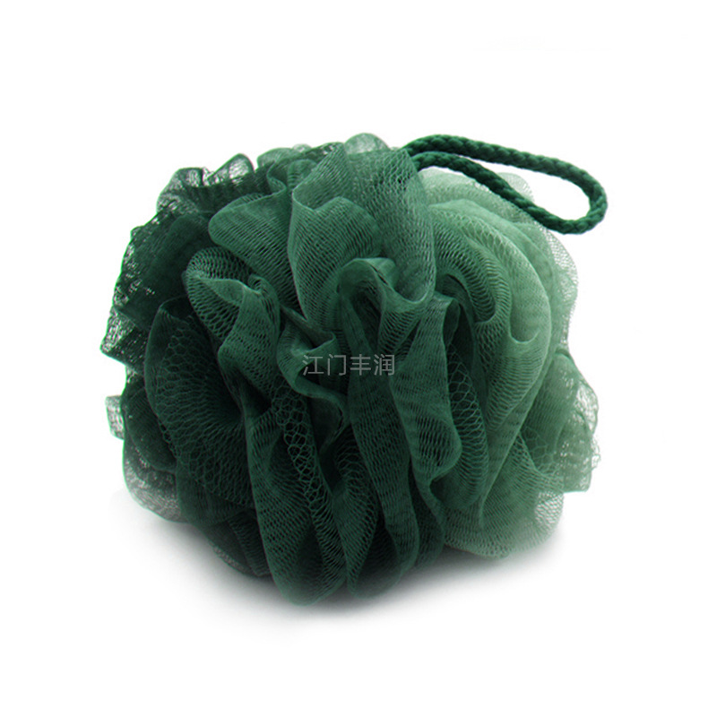 The recycled material bath balls produced by the bath ball manufacturer have large-sized scrubbing and foaming nets on both sides. Customized bath flowers are available in various styles Application Scenario