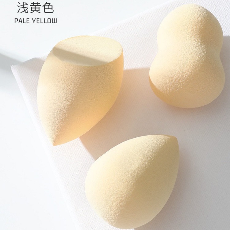 Super soft and high-density powder puff, non-latex, dry and wet dual-purpose, water drop gourd diagonally cut beauty egg Item Picture
