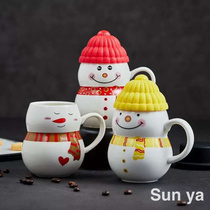 Hot Christmas cup snowman ceramic mug cartoon mug
