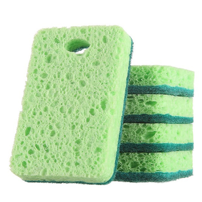Biodegradable sisal wood pulp cotton brush for kitchen cleaning, oil-free dishwashing wood pulp sponge wipe, wood pulp cotton dishwashing wipe Application Scenario