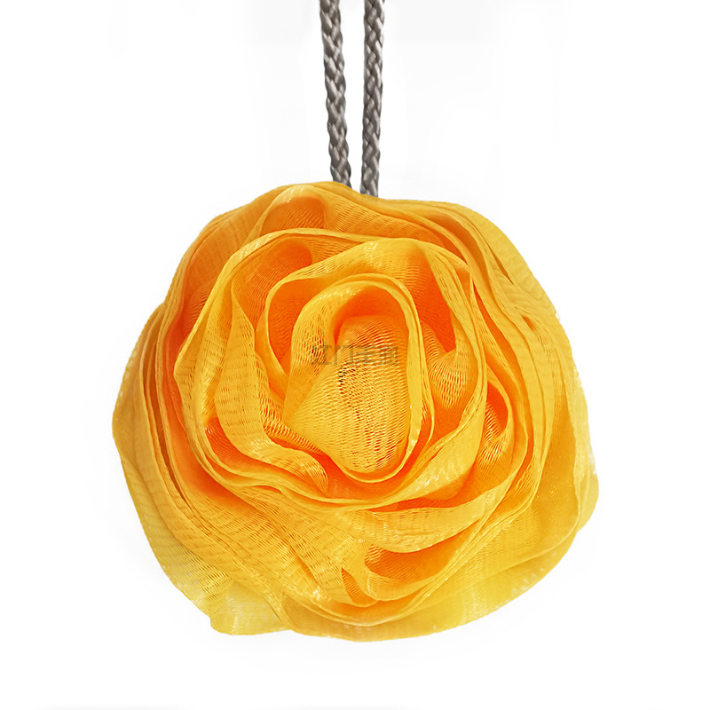 厂家直销玫瑰花型 花型浴球 美观实用多款颜色 玫瑰花详情图5