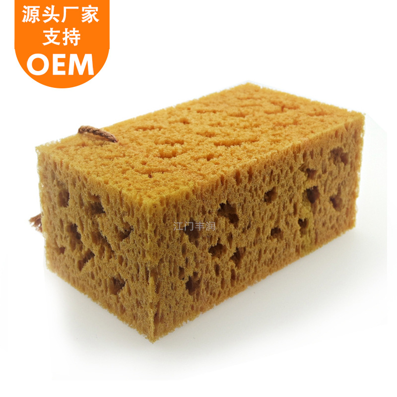 Factory direct supply of large square honeycomb coral car wash sponge blocks, high-density and highly absorbent car cleaning sponge sponges