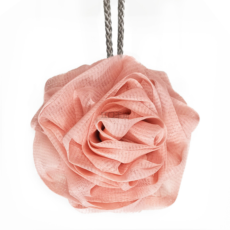 厂家直销玫瑰花型 花型浴球 美观实用多款颜色 玫瑰花详情图3