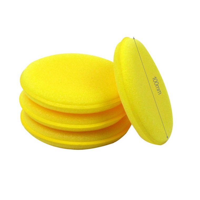 Wholesale car waxing sponge, high-density edge-pressed sponge, car crystal-coated round polishing waxing edge-pressed sponge from the manufacturer Item Picture