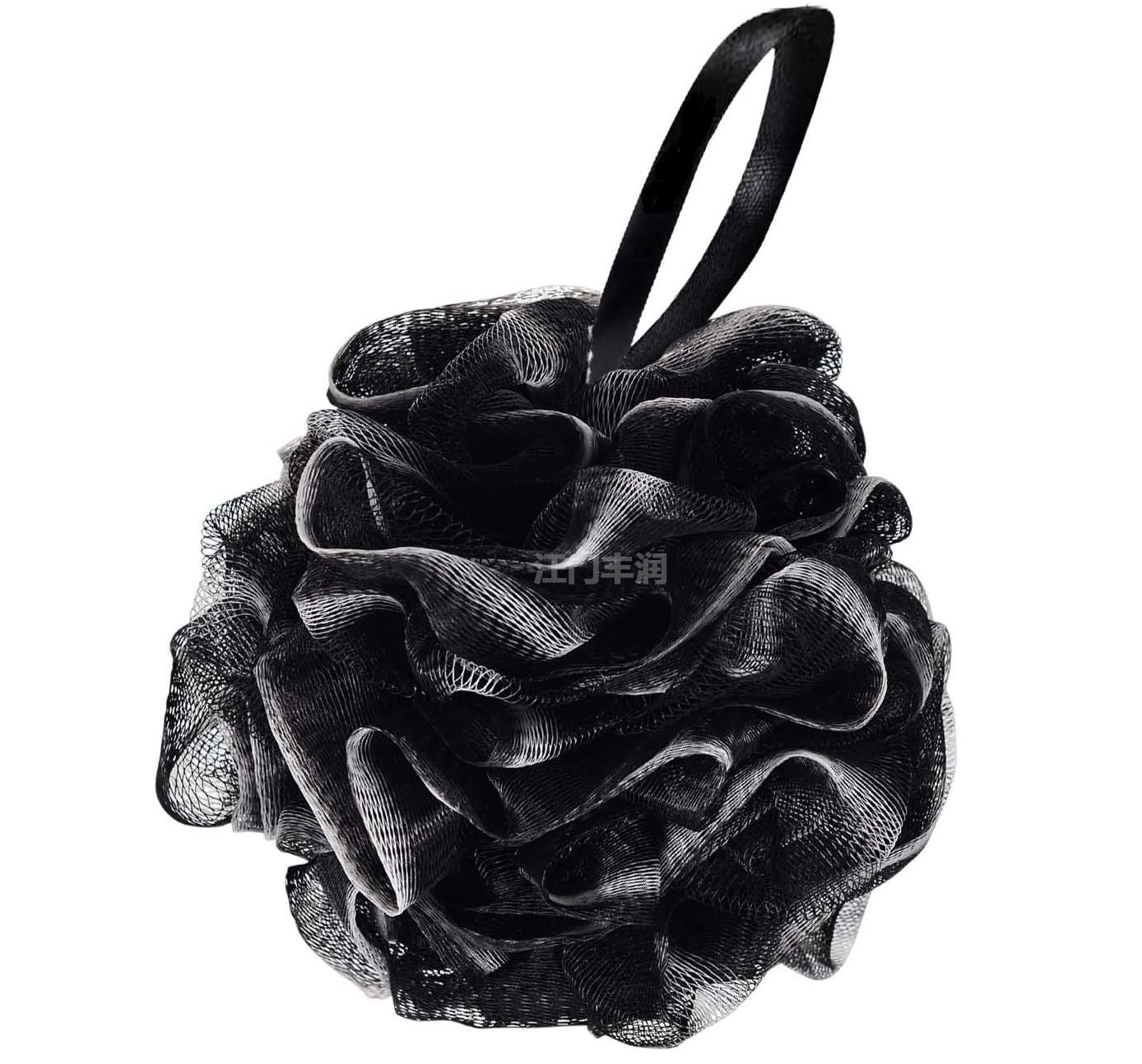 The manufacturer recommends black bamboo charcoal fiber bath balls for large scrubbing, soft PE exfoliating foaming, and bath balls for flower baths Item Picture