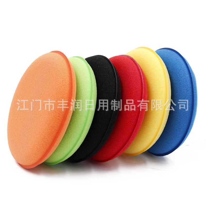 Wholesale car waxing sponge, high-density edge-pressed sponge, car crystal-coated round polishing waxing edge-pressed sponge from the manufacturer Application Scenario