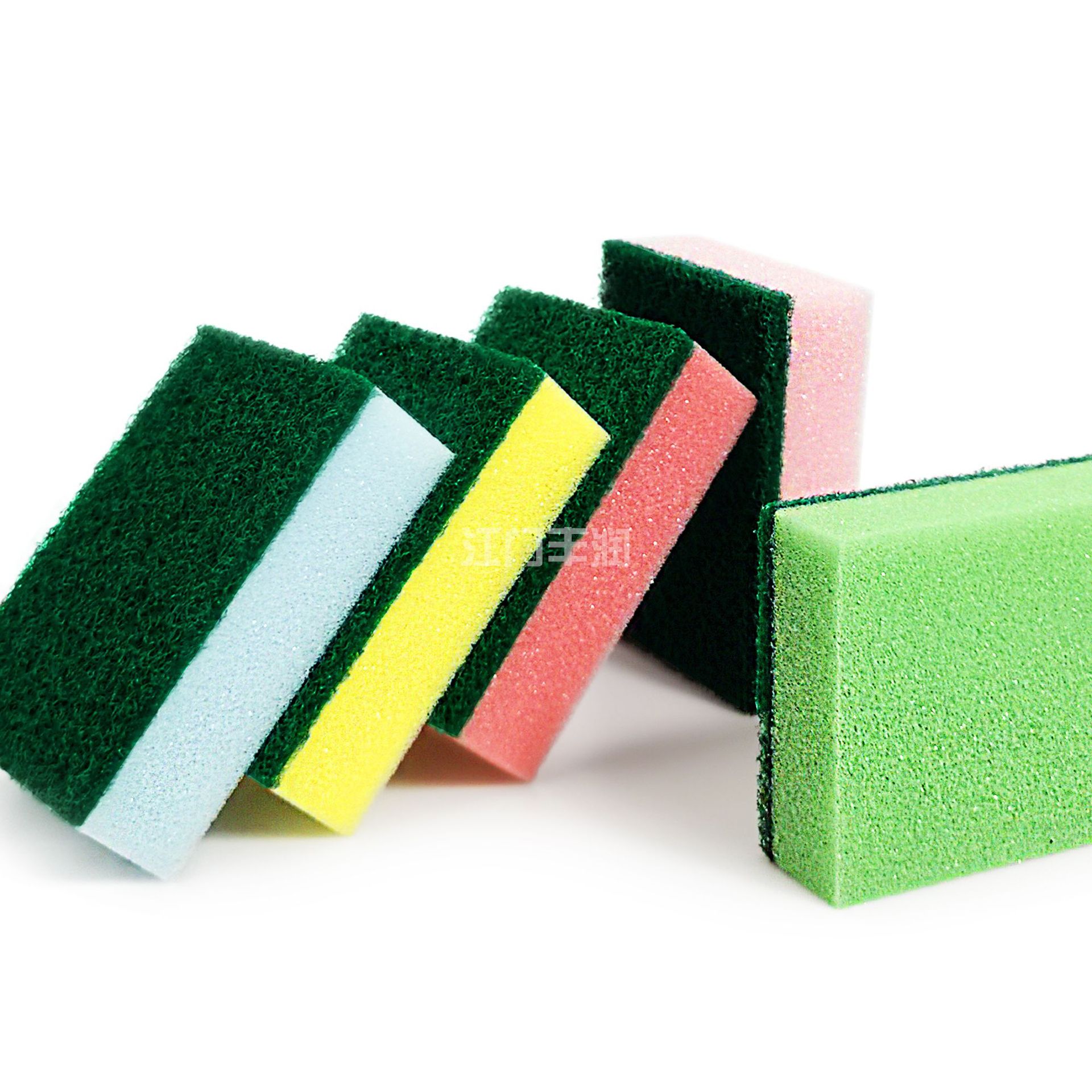 Household dishwashing sponges, scouring pads, double-sided sponge blocks, kitchenware, dishwashing and pot washing