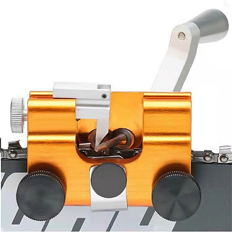 Hand-cranked chain sharpener, portable household chainsaw, chain grinding tool, chain clamp, grinding blade, chain sharpener, wholesale in stock Application Scenario