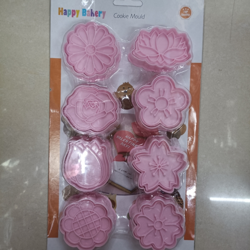 Wholesale of fondant cake mold sets, including spring embossing molds and cutting molds, etc., 33 pieces set Specification image