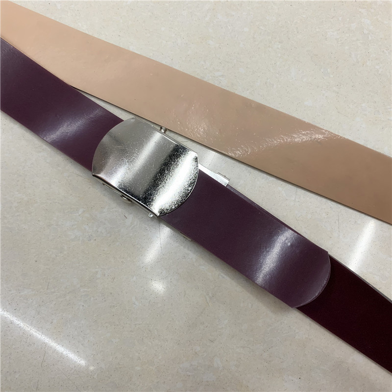 Old fashioned military training belt roll-on belt roll-on iron buckle fabricante en stock al por mayor details Picture