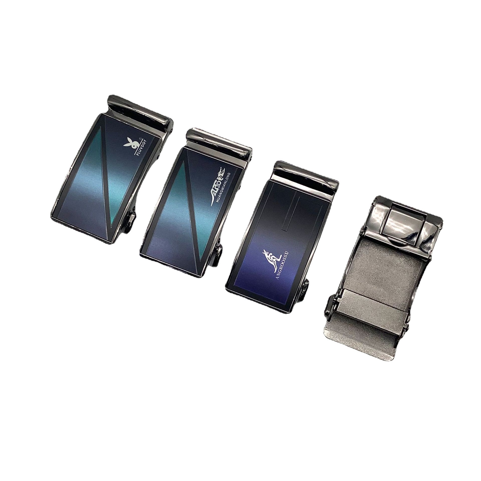 The men's 40 alloy automatic belt buckle with a leather head can be used as a LOGO business casual color-changing men's belt buckle Application Scenario