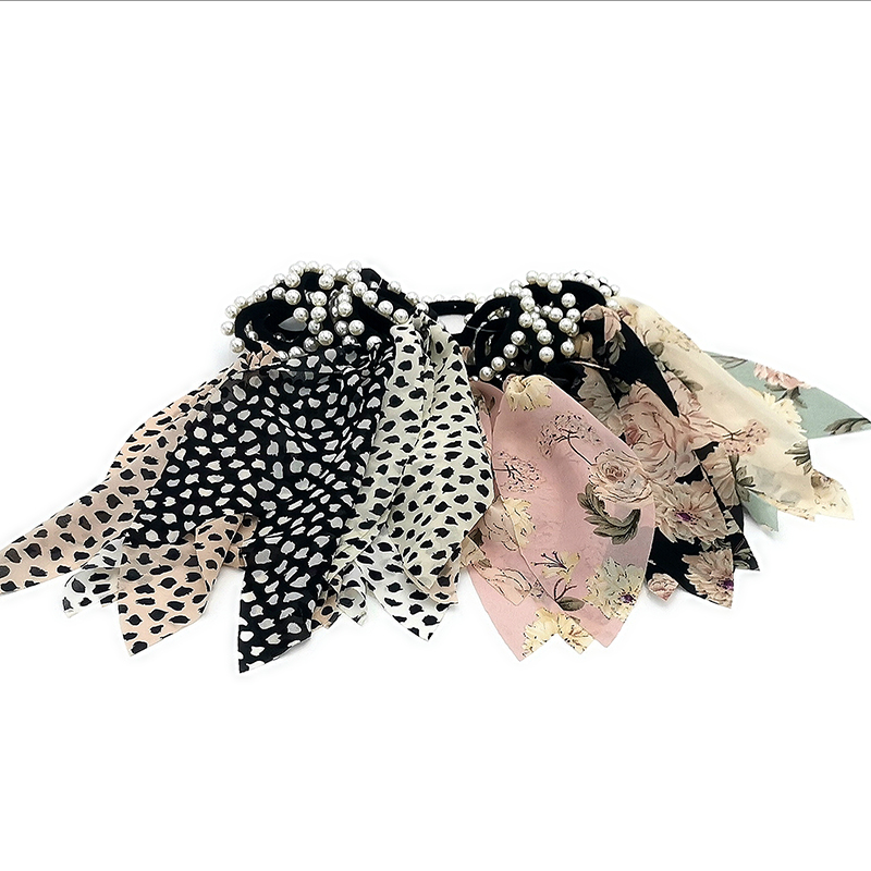 A2931 Pearl butterfly Ribbon Hair Band, Hair band, Hair rope, hair accessory, headwear, wholesale supply from Yiwu 2-yuan store Application Scenario