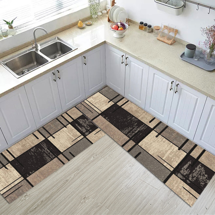 Cross-border absorbent bathroom entrance porch printed living room bedroom carpet floor MATS household kitchen floor MATS non-slip foot MATS