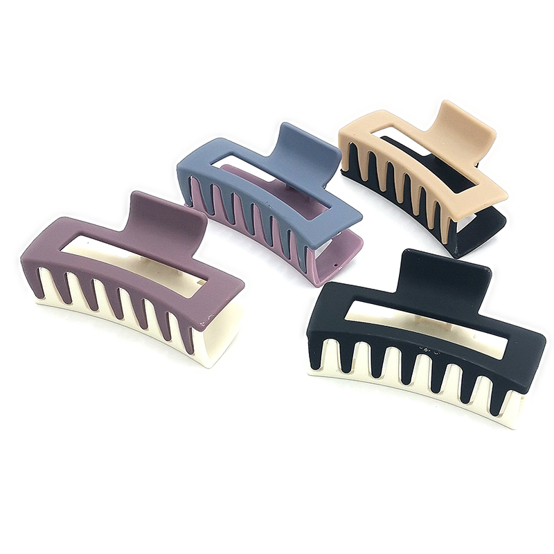 A1113 Matte two-color large hair claws, hair clips, hair accessories, bangs clips, Japanese and Korean accessories supply Specification image