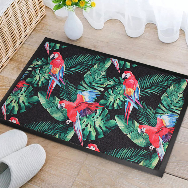Printed entrance floor MATS, entrance door MATS, doormat MATS, bedroom and kitchen MATS, bathroom absorbent MATS, household carpets
