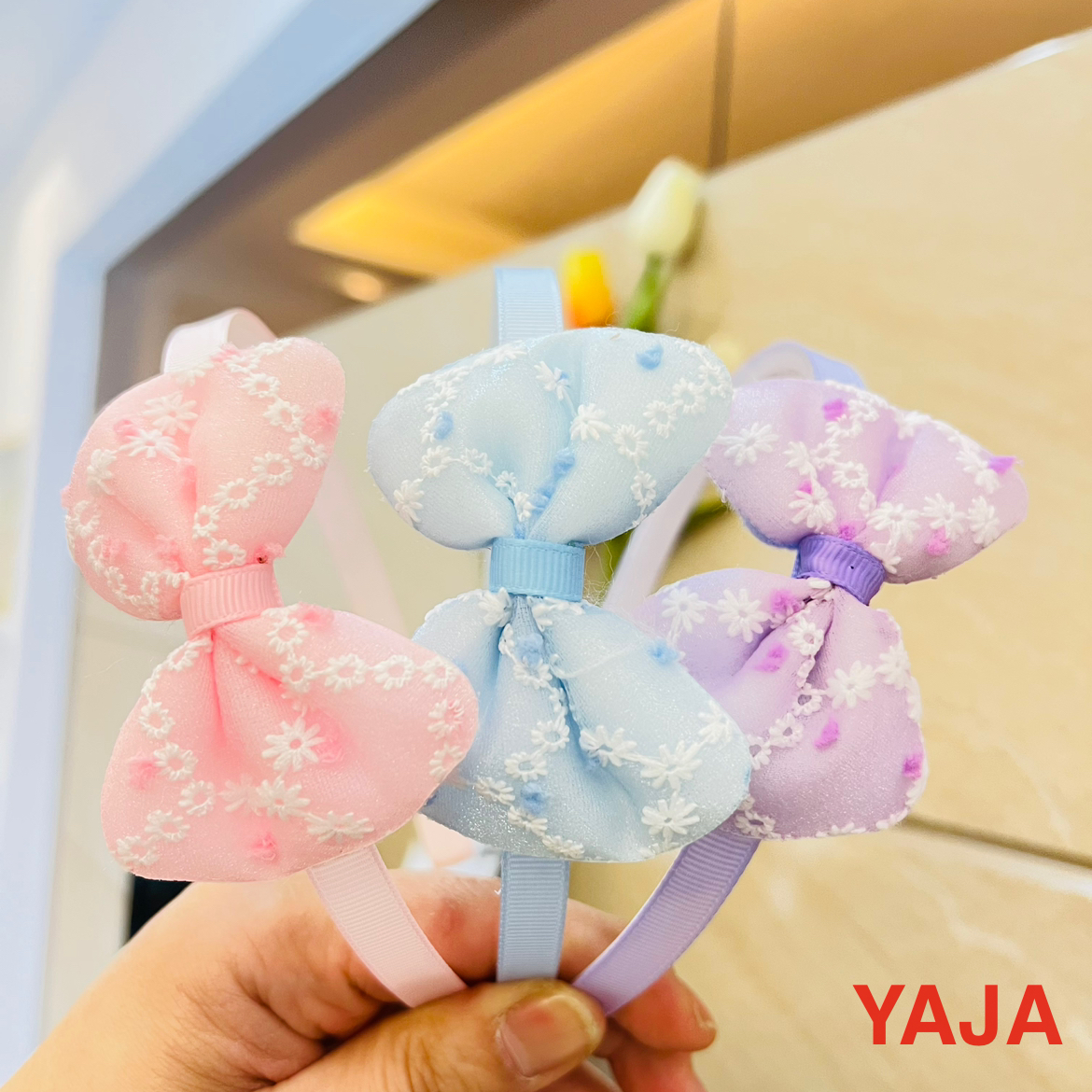 Yongai Jiu Ai hair band, mermaid sequined mesh, bow, princess style, cute children's toothed headband, hair clip Item Picture