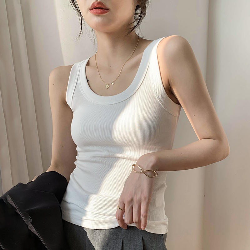 Victoria with the same threaded vest without trace on the bottom of the casual anti-slip cover pair of breasts all the vest women