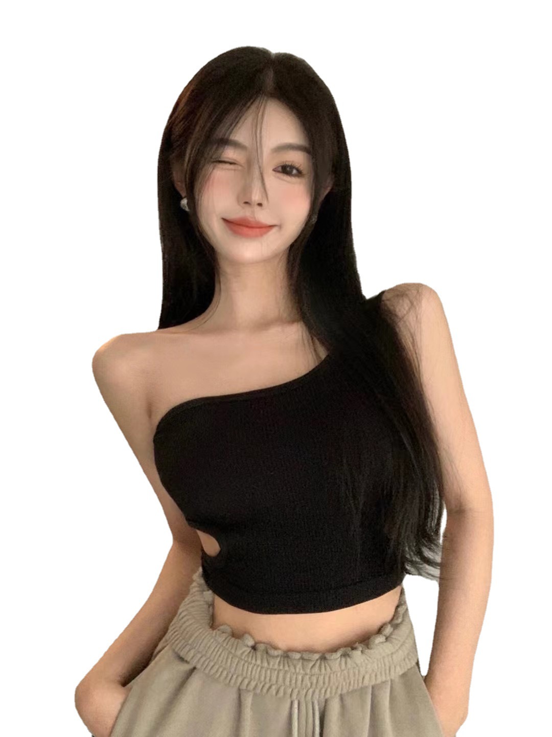 牛仔白底实物图