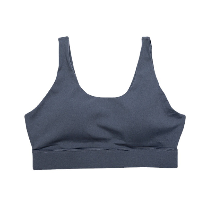Large-sized high-strength one-piece sports underwear for women, shockproof running, gathering fitness yoga wear, vest, bra Item Picture