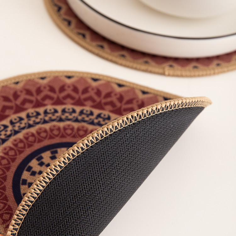 Lino vintage americano colchonetas aislantes hoteleras colchonetas de mesa de lujo ligeros estampados nórdicos manteles de plato posavasos