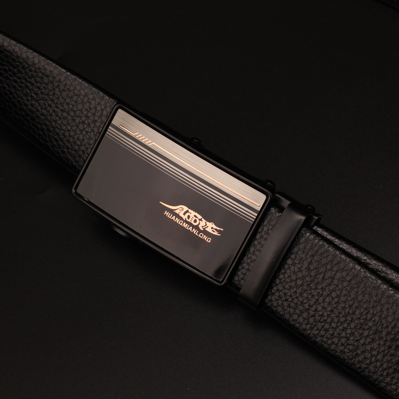 Kuaishou Douyin live streaming belt, men's belt with edge, automatic belt, simple, elegant and fashionable new style in stock Specification image