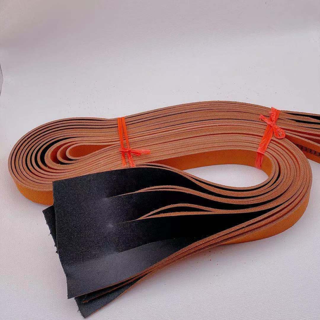 Men's labor protection electrician belts, cut cowhide miner belts, and genuine cowhide belts in stock are selling well at the street fair Specification image