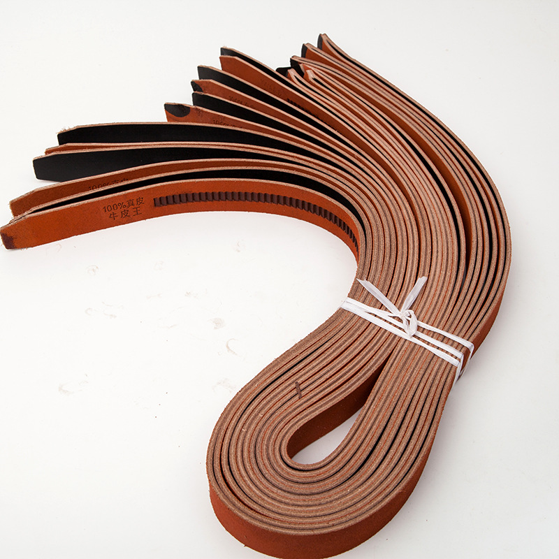 Men's labor protection electrician belts, cut cowhide miner belts, and genuine cowhide belts in stock are selling well at the street fair Item Picture
