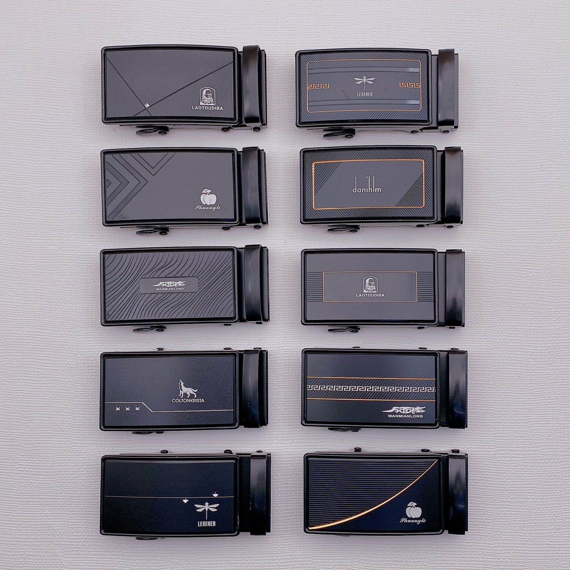 Men's belt buckle Single buckle 4.0 frosted acrylic automatic buckle with a variety of automatic belts thumbnail