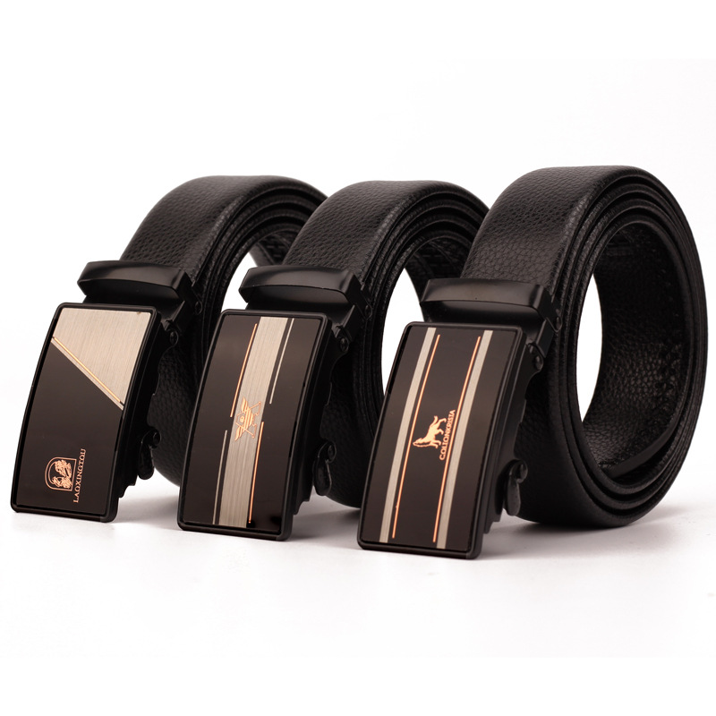 Kuaishou Douyin live streaming belt, men's belt with edge, automatic belt, simple, elegant and fashionable new style in stock Item Picture