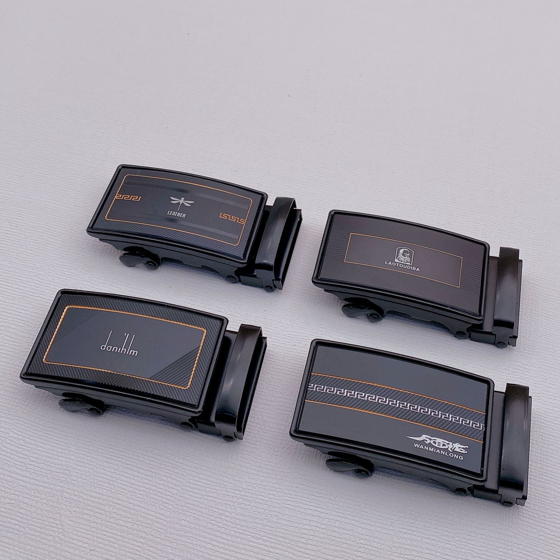 Men's belt buckle, single buckle, 4.0 matte acrylic automatic buckle, suitable for various automatic belts details Picture