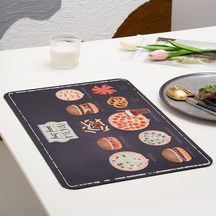 Light luxury home, American retro round bowl MATS and placemats, Nordic ins style, heat-insulating, waterproof and oil-proof table MATS and coasters Item Picture