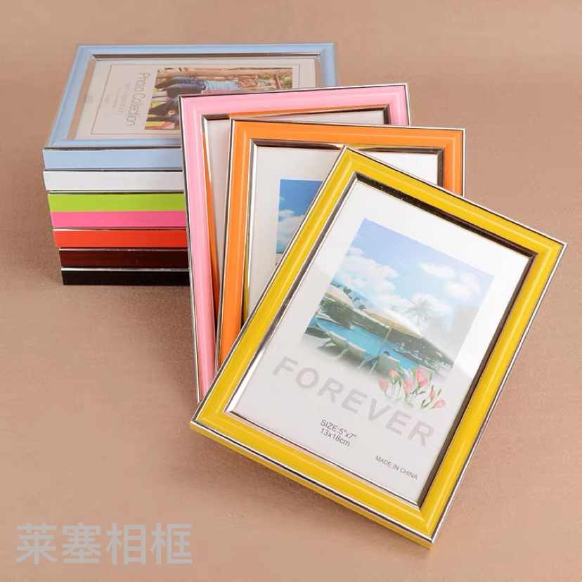 Colorful series PVC material creative decorative items for home decoration, living room and bedroom handicrafts, photos, plastic photo frames Specification image