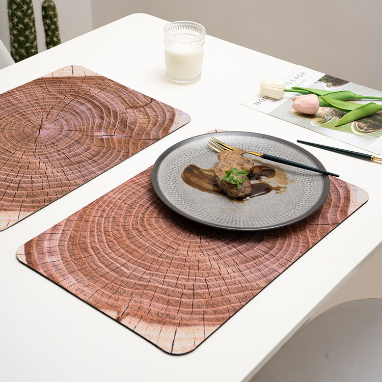 Venta directa de fábrica americano retro redondo bowl mat norte de europa ins viento aislamiento a prueba de agua a prueba de aceite mesa taza de té estera occidental Specification image