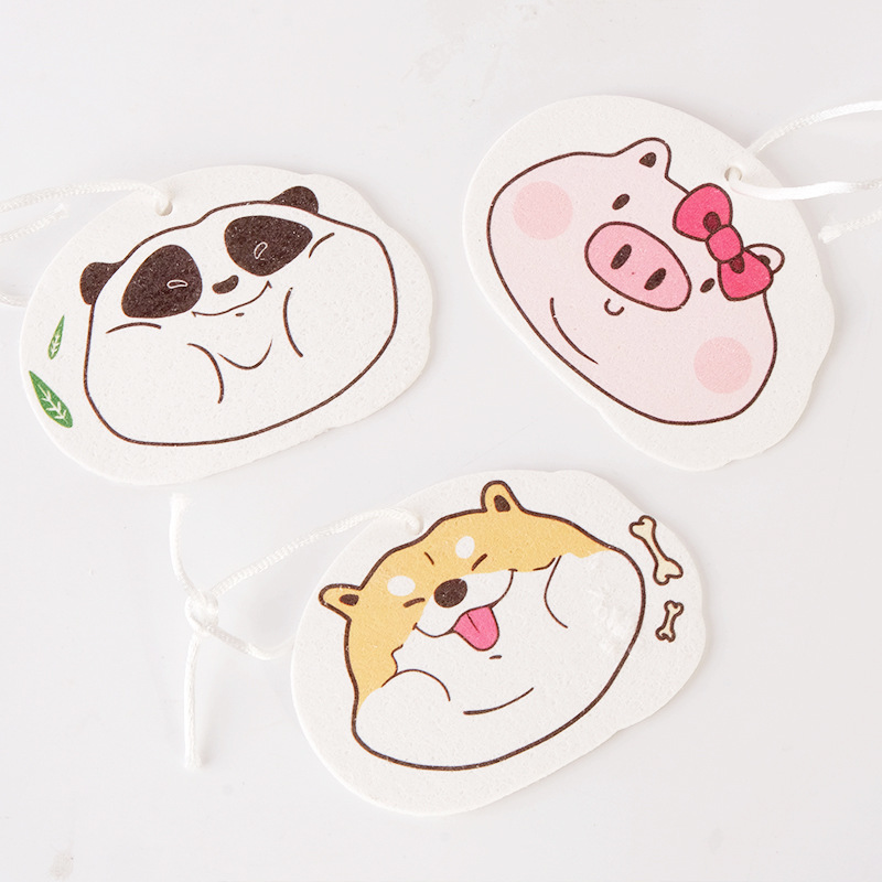 2Cm Cartoon Wood Pulp Cotton Dishwashing Non-Oil Kitchen Dishwashing Sponge Absorbent To Large Dishwashing Dish Towel Item Picture