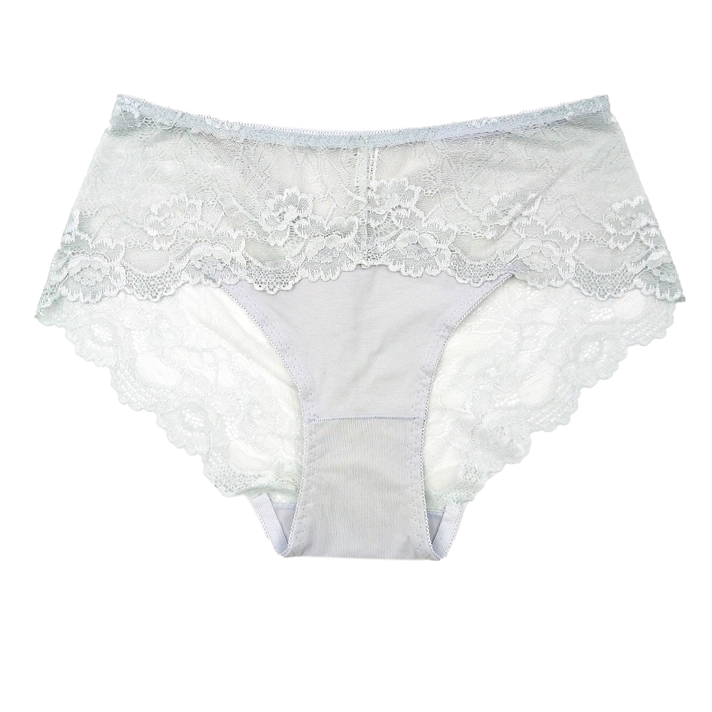 A plump and large-sized lace underpants for a chubby girl, a sexy transparent lace triangle pants for a lady Specification drawing