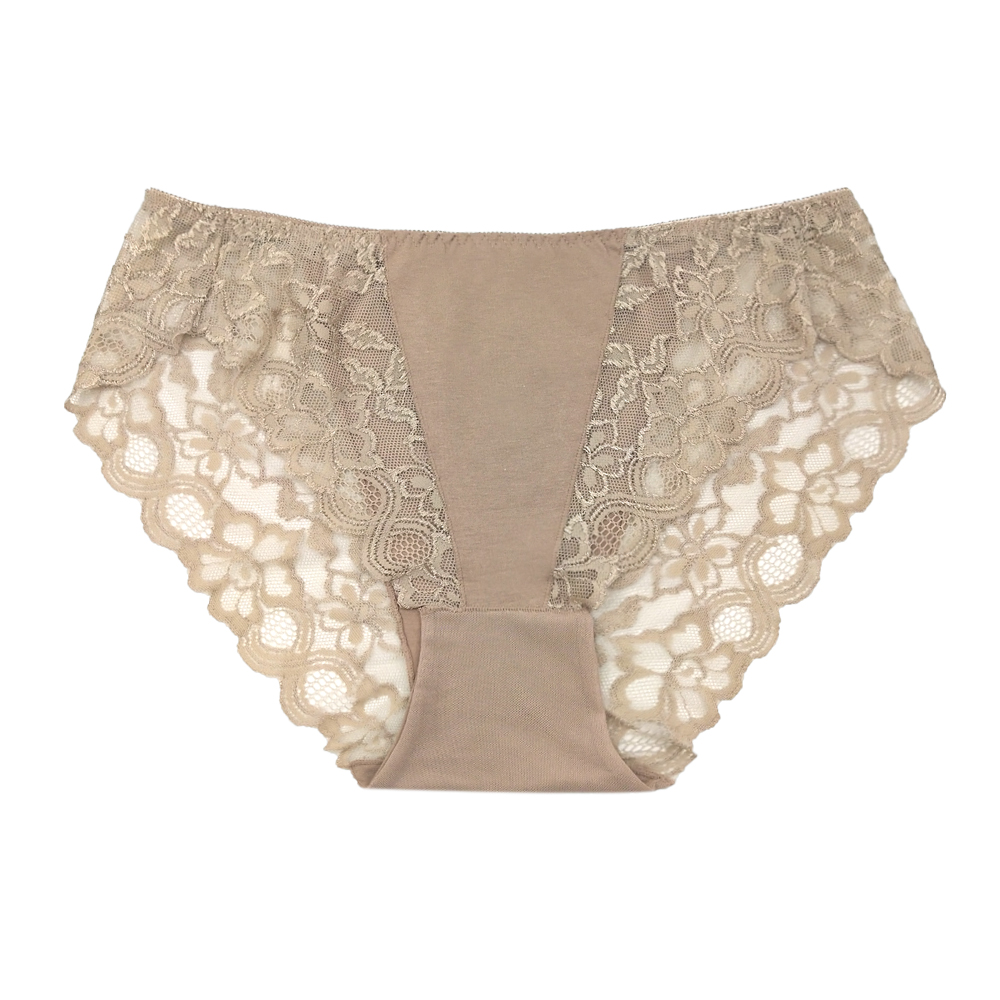 Increase sexy lace ladies underwear hollow transparent perspective without marks high waist ladies underwear factory direct sales details Picture