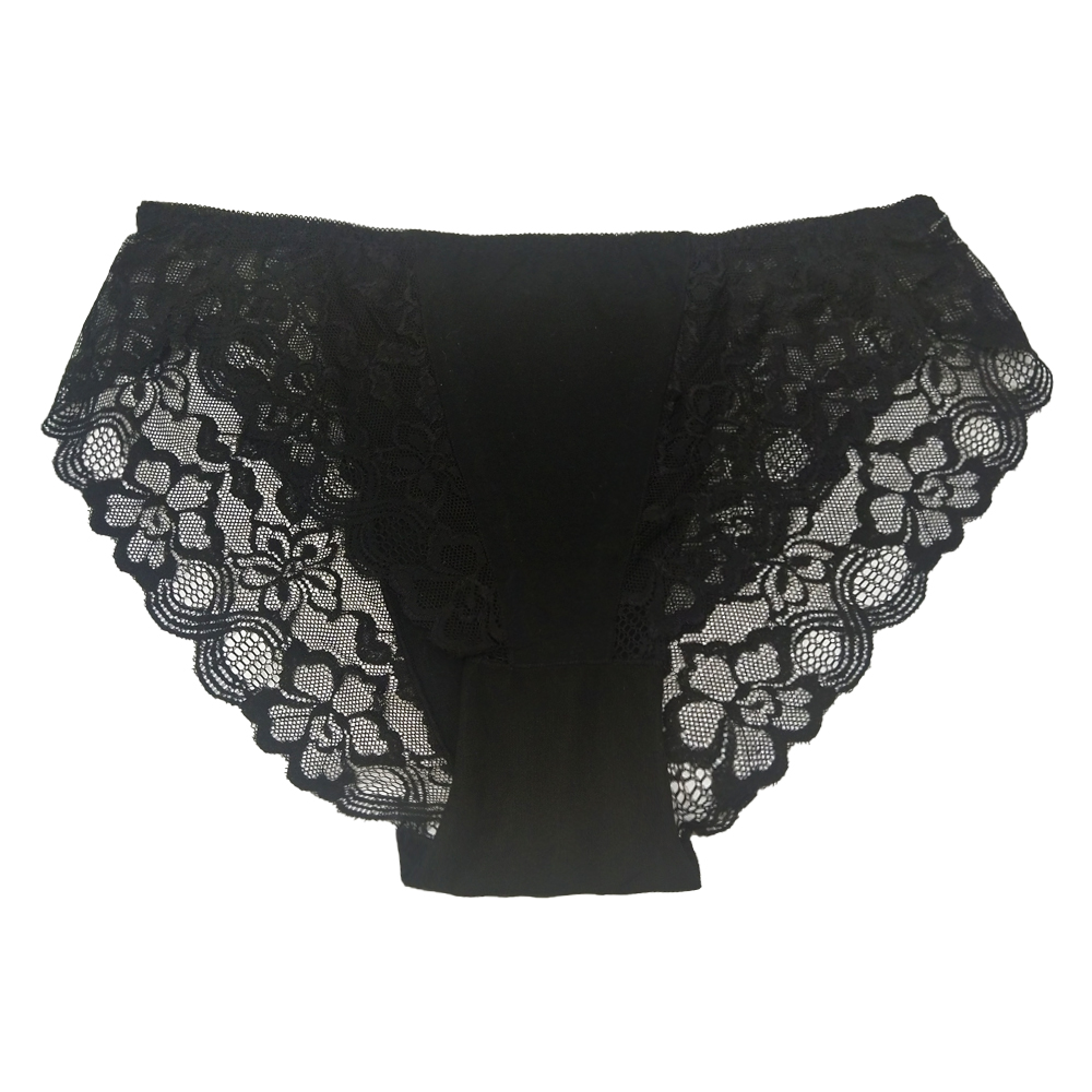 Increase sexy lace ladies underwear hollow transparent perspective without marks high waist ladies underwear factory direct sales Item Picture