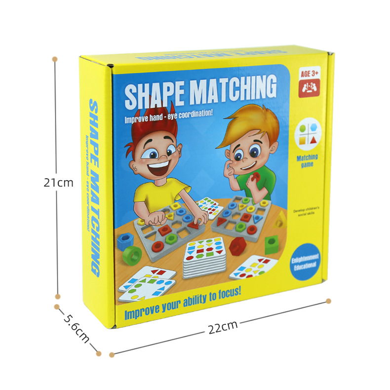 [emparejamiento de forma] rinbo cerebro gran capacidad de pensamiento de espacio de combate capacidad práctica cognitiva juegos de mesa de aprendizaje temprano juguetes Item Picture