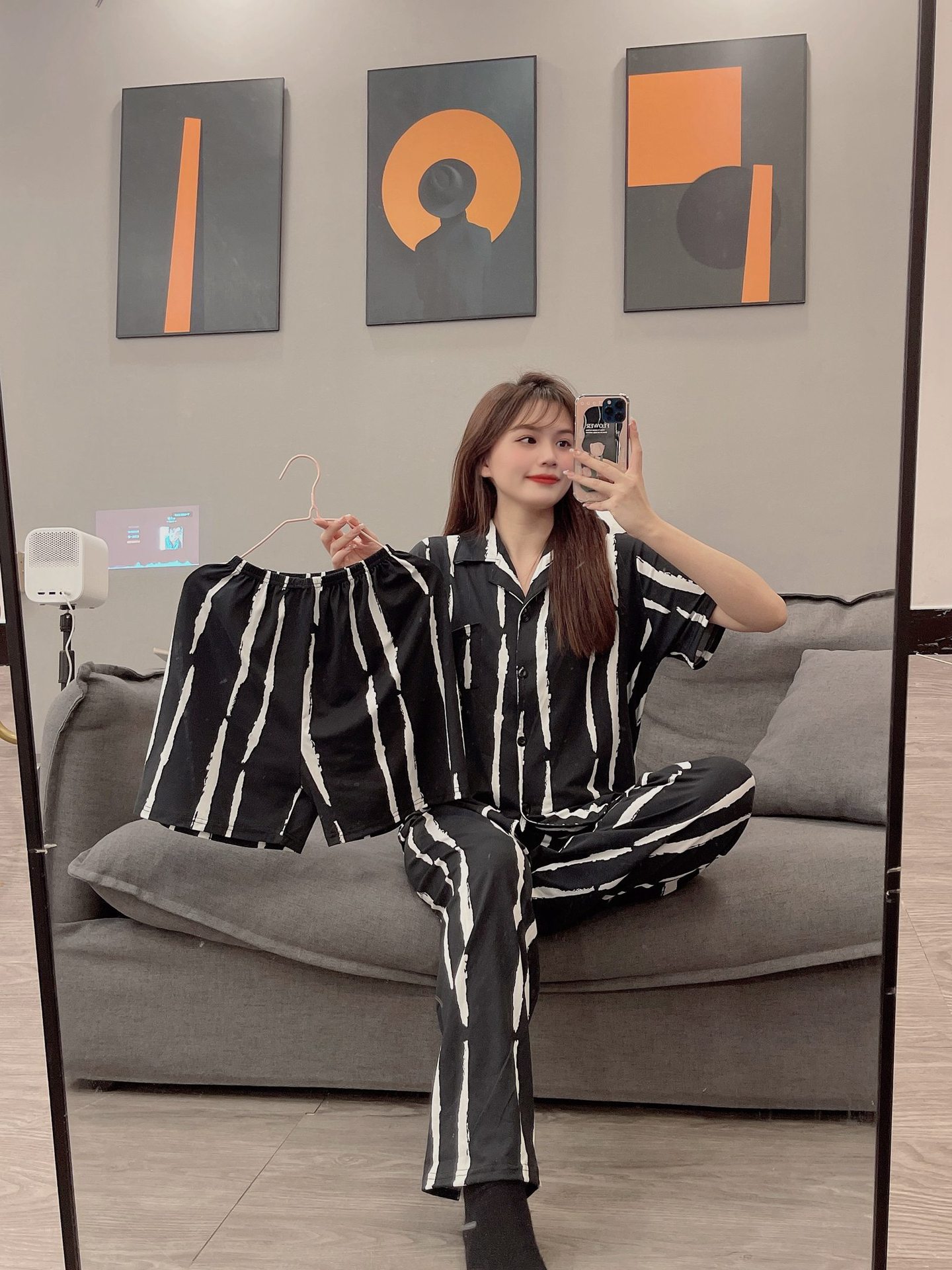 情侣家居服实物图