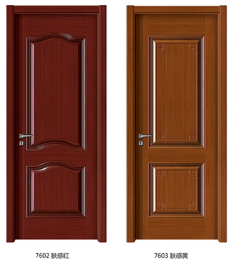 Interior door, bedroom door, suite door, ecological lacquered wood door, solid wood composite door, room door, modern and simple door, room door Application Scenario
