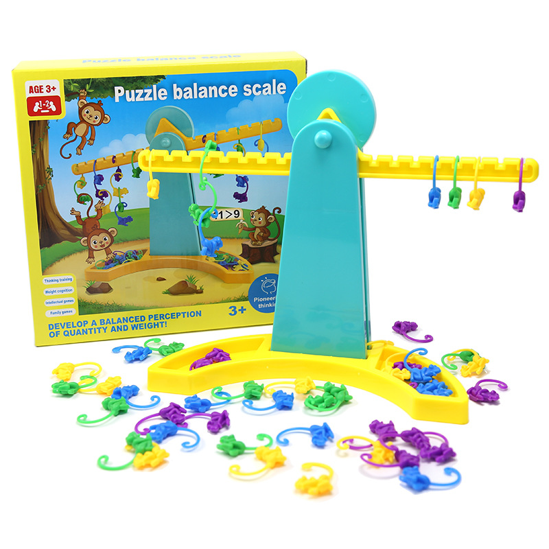 Limbo toy monkey balance scale brain battle open up thinking logic balance board game