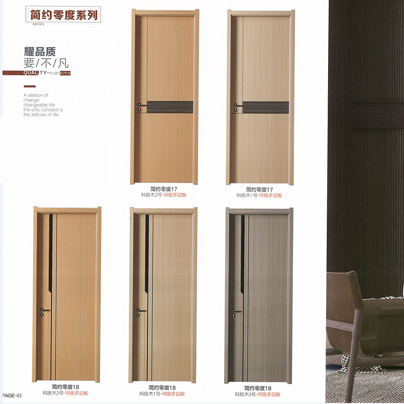 All-wood doors, bedroom doors, suite doors, solid wood composite doors, room doors, modern and simple doors, ecological lacquered doors, interior doors Application Scenario