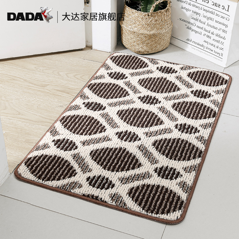 Da da source manufacturers household household carpet floor mat toilet living room non-slip fiber color mat door mat