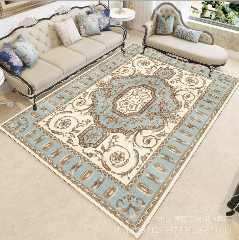 Cross-border wholesale of custom-made European-style carpets for home living rooms, easy to maintain, and retro European-style carpets for living rooms and bedrooms