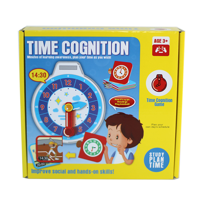 Rinbo time knowledge learning cognitive early education clock identification parent-child interactive teaching AIDS children's tabletop game