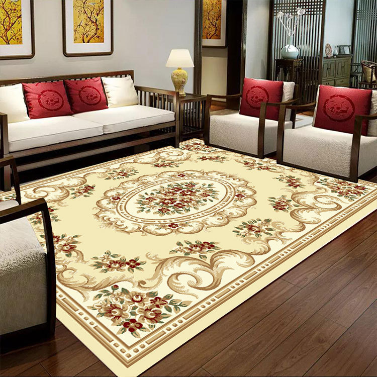 Cross-border wholesale of custom-made European-style carpets for home living rooms, easy to maintain, and retro European-style carpets for living rooms and bedrooms details Picture