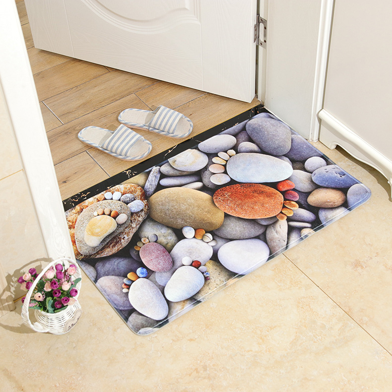 Flannel printed floor MATS, bathroom anti-slip MATS, cross-border best-selling floor MATS, door MATS, carpets, embossed carpets, Japanese and Korean styles
