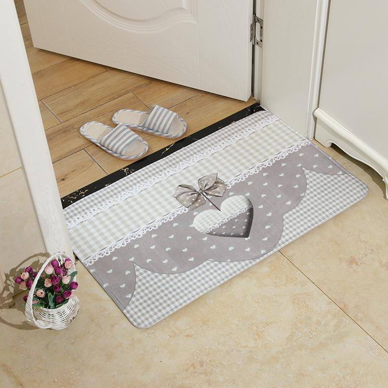 Flannel printed floor MATS, bathroom anti-slip MATS, cross-border best-selling floor MATS, door MATS, carpets, embossed carpets, Japanese and Korean styles Item Picture