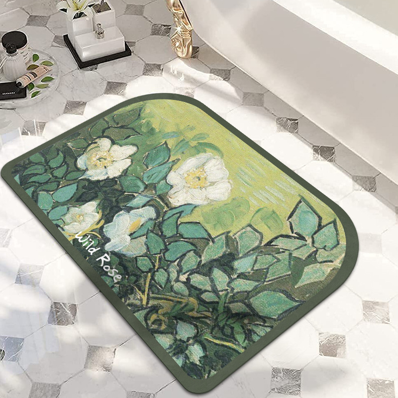 Floor MATS, bathroom anti-slip MATS, diatom mud absorbent bathroom, bedroom door entrance MATS, household entrance foot MATS Item Picture