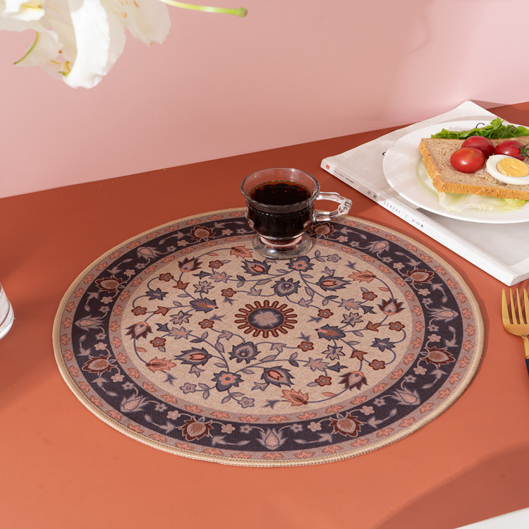 Nordic style mandala porcelánico texturizado home aislante térmico cojín de olla cojín de comida antiaceite retro western cojín de plato